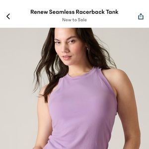 Athleta Renew Racerback Tank in dark Plum